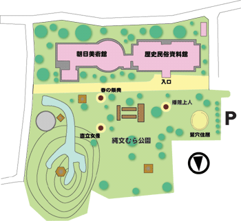 (イラスト)周辺施設のご案内地図