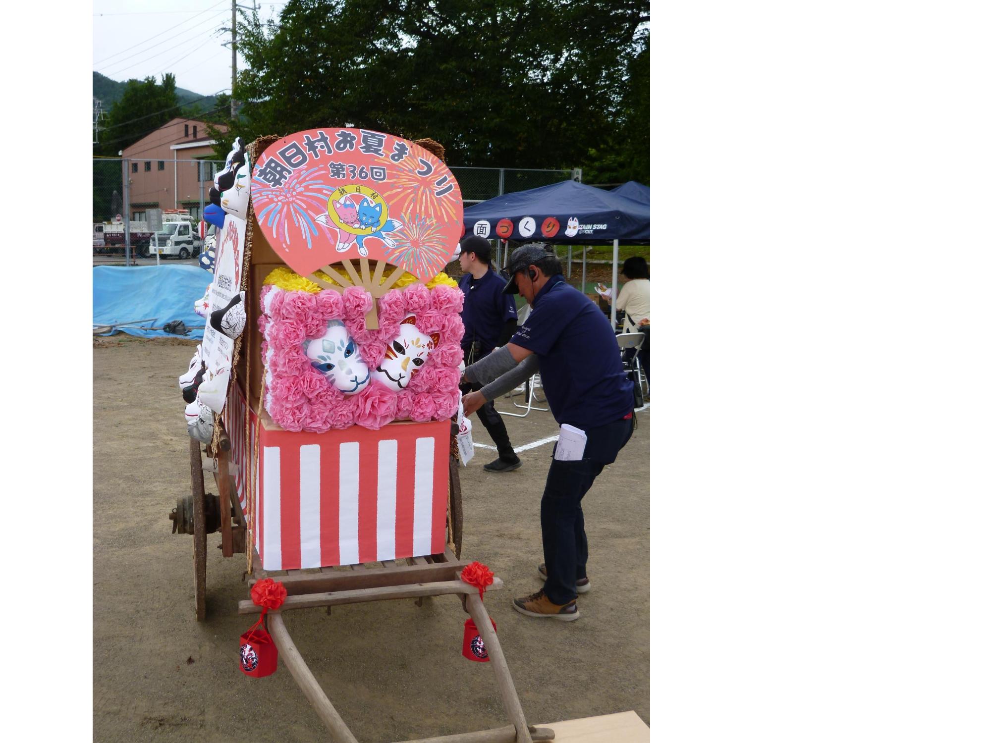 お面を展示しました